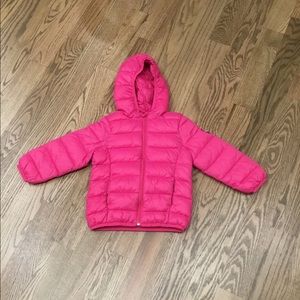 United colors of benetton Hot pink puffer jacket size 2-3 Yrs